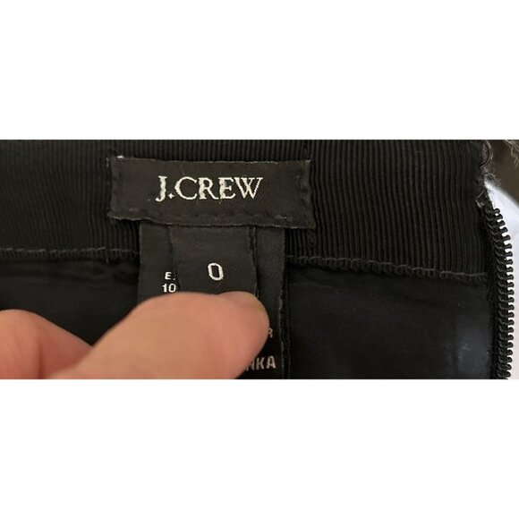 J. Crew Gray No. 2 Pencil Skirt 100% Wool Lined Straight Career Size 0 - Picture 6 of 8